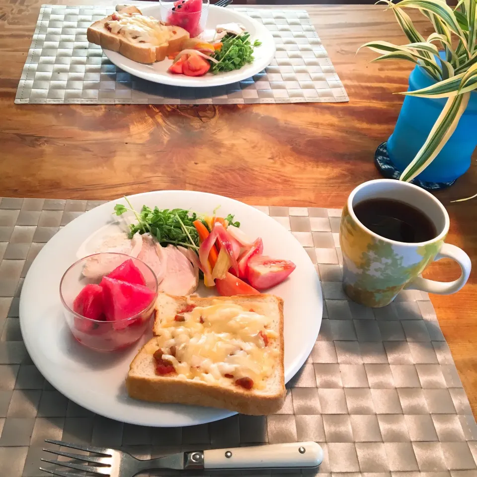 Snapdishの料理写真:朝ごはん 2018・8・4|ローゼルさん