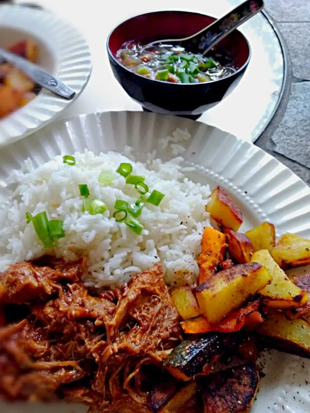 pulled pork dish, sweet and sour soup|Minako  Konnoさん