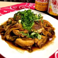 Snapdishの料理写真:鶏肉と舞茸の味ぽん炒め|yochimalu.muさん