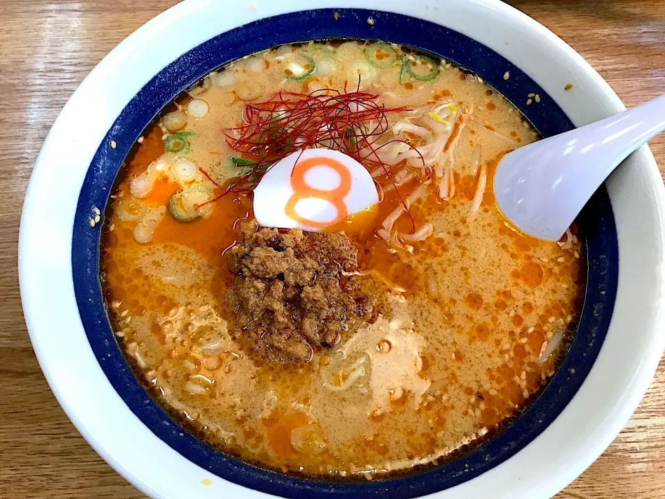 8番ラーメンで担々麺🍜美味し❣️|Macintoshさん