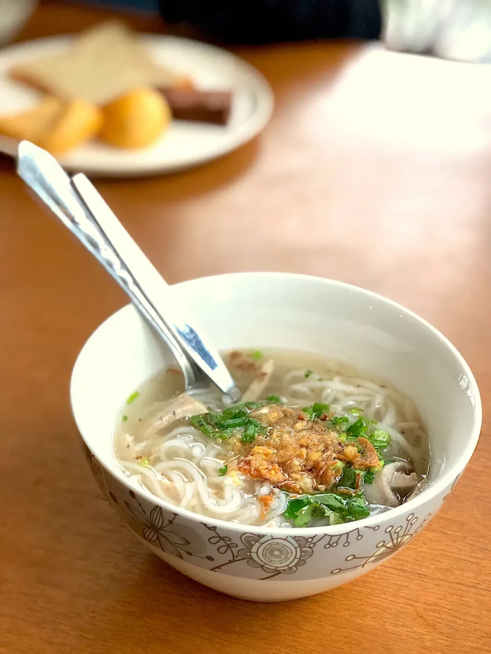 Local Breakfast(ข้าวเปียก)@Bird day boutiques hotel, Mukdahan, Thailand.|Chalinee Kalyanamitraさん