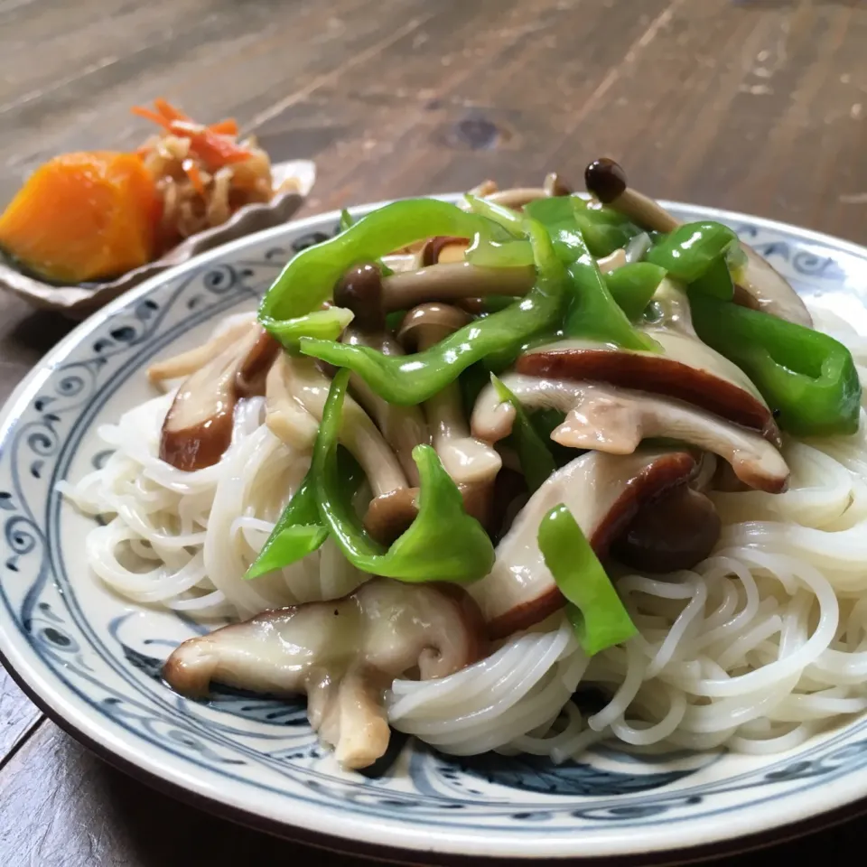 ピーマンのあんかけそうめん★小鉢付き|七海さん