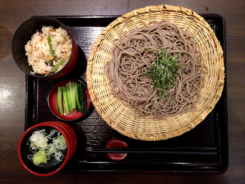 ざるそば定食|ばーさんさん