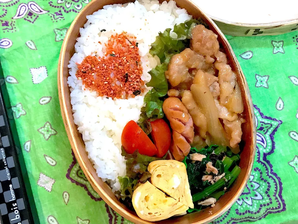 Snapdishの料理写真:#記念日ハート弁当 #生姜焼き弁当|ゆりえさん