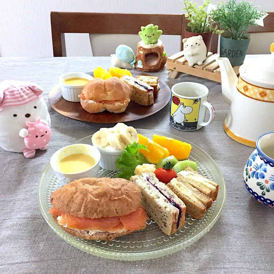 サンドイッチ3種の朝ごパンプレート🥪|ゆかりさん