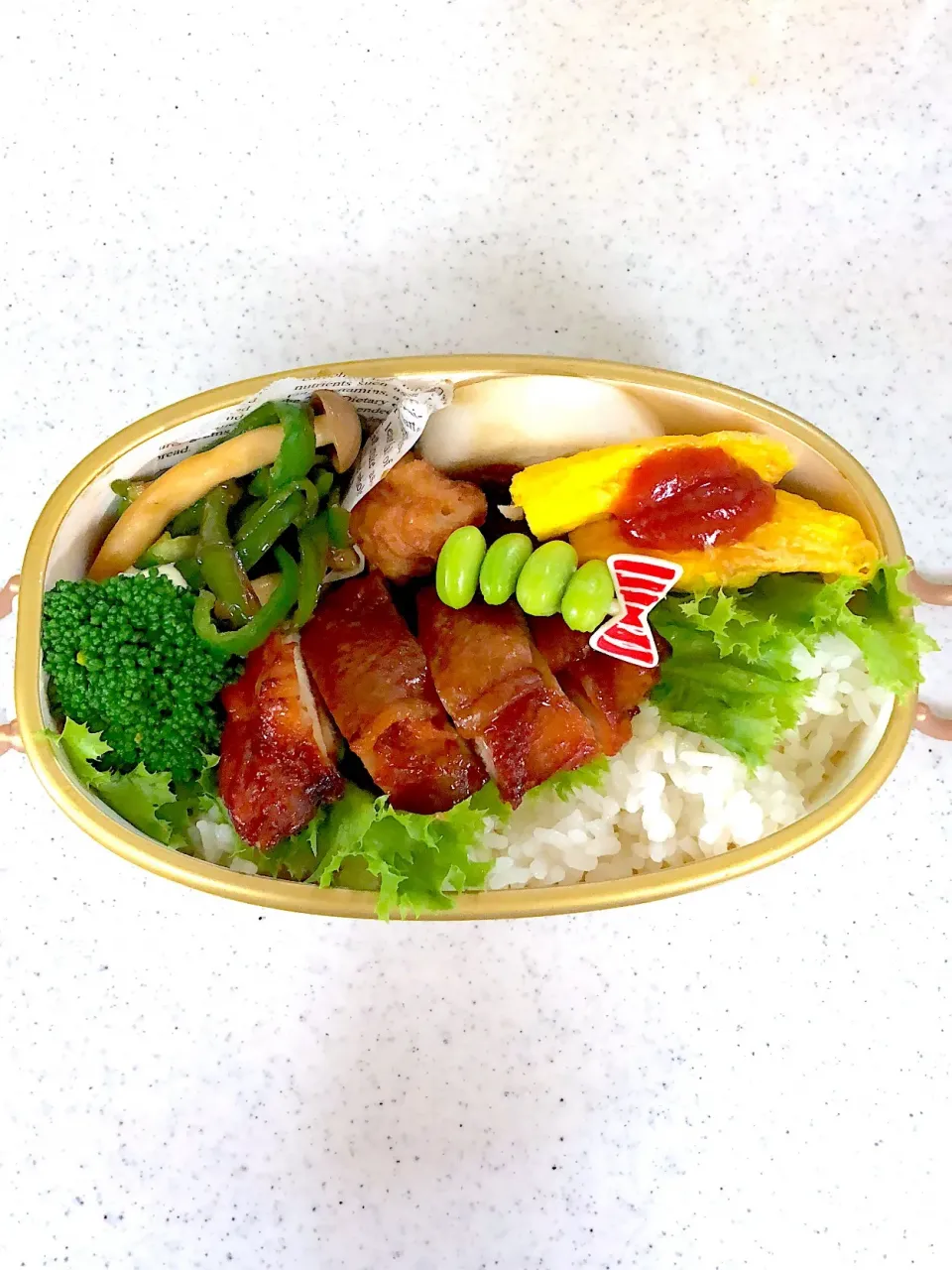 #チキンの照り焼き弁当 #お弁当記録|さ〜さん