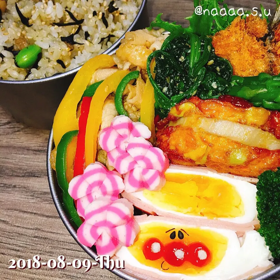 アジフライがメインだよ弁当😂😂|なちるんるんさん