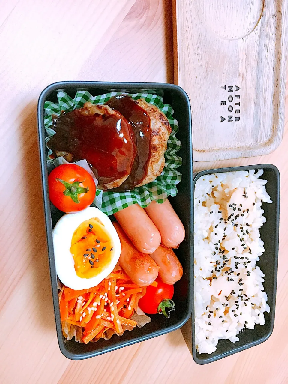 ハンバーグ弁当🍱|りこさん