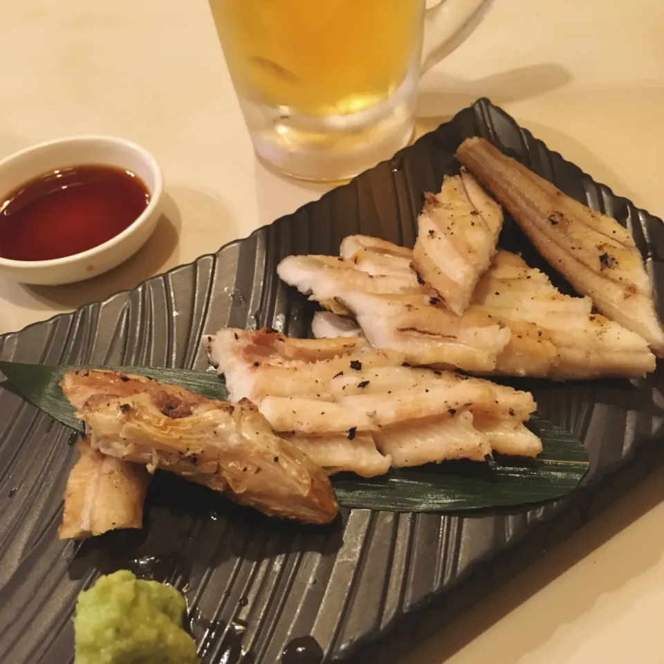 そして姫路名物穴子を白焼きで🍺|七海さん