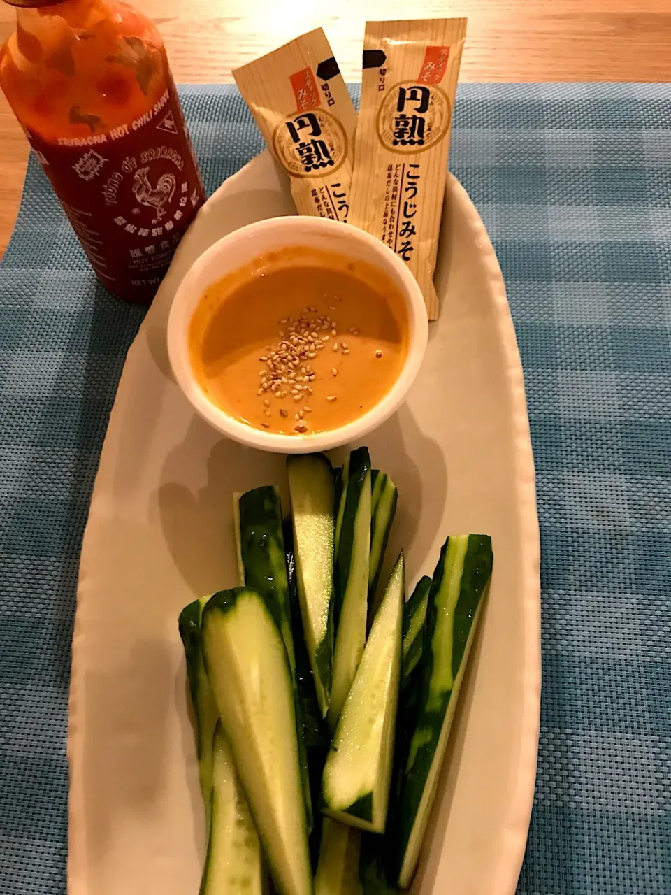 モニター当選✨円熟こうじ味噌スティックでキュウリのDip sauce😋|kaokaoさん