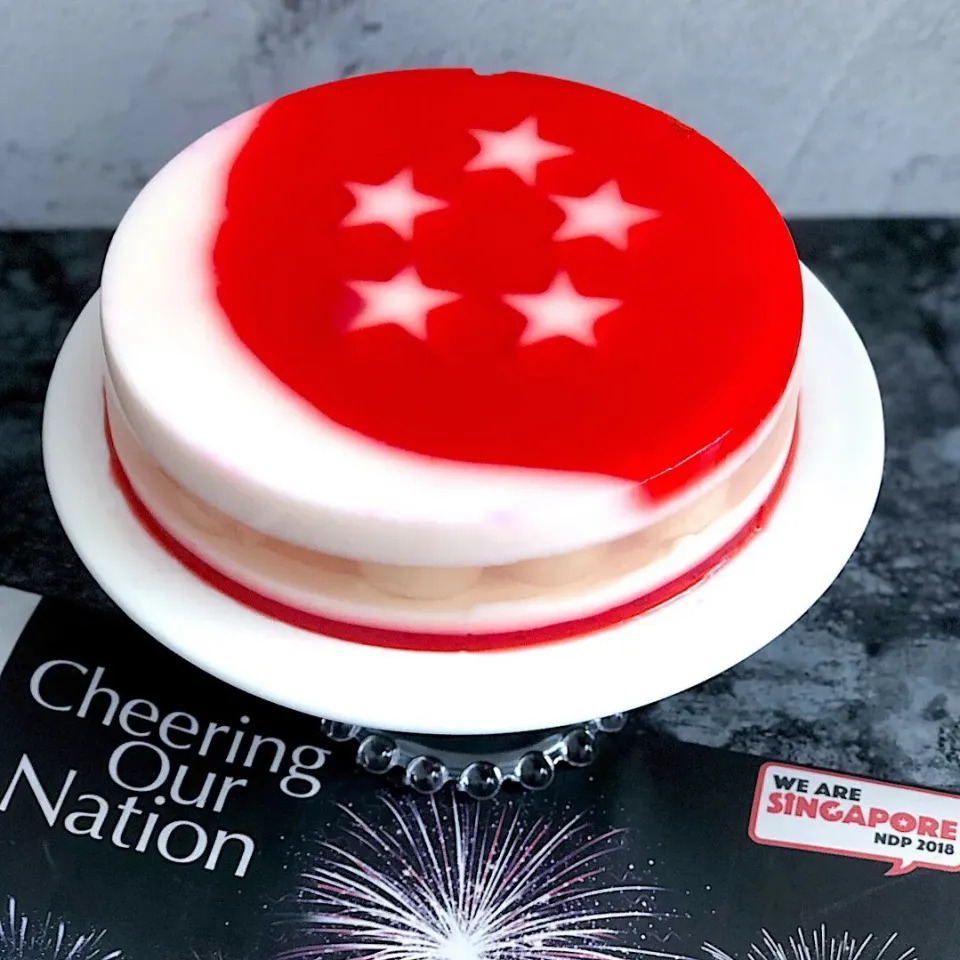 Almond and longan jelly for Singapore National Day|12Dragonさん