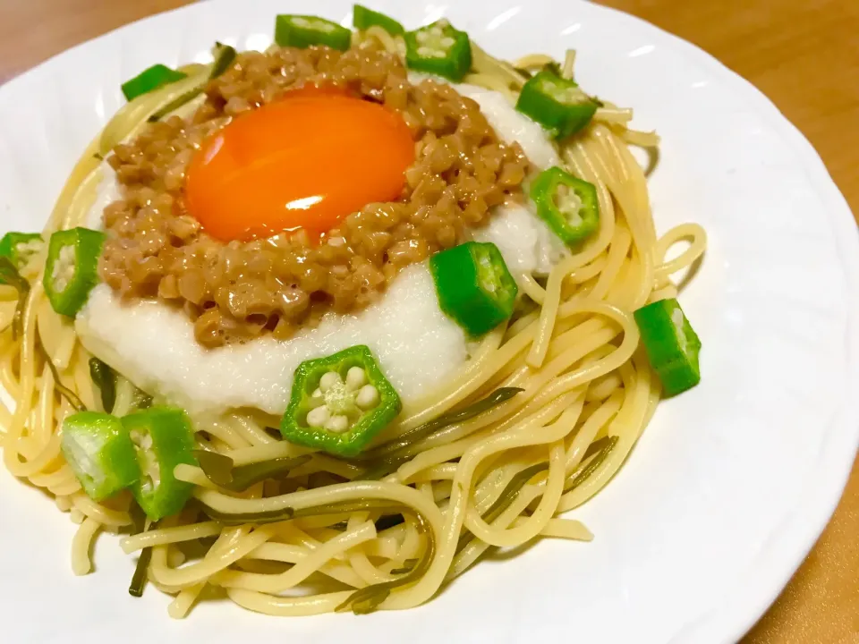 ネバネバパスタ #パスタ #ネバネバ #納豆|なつみ1972さん