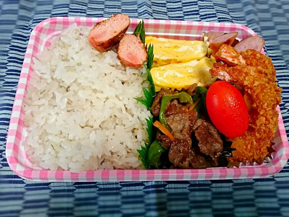 ☆今日のお昼ごはん☆  パパのお弁当作り始めました。|hamamaさん