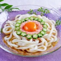 明太とろろぶっかけうどん