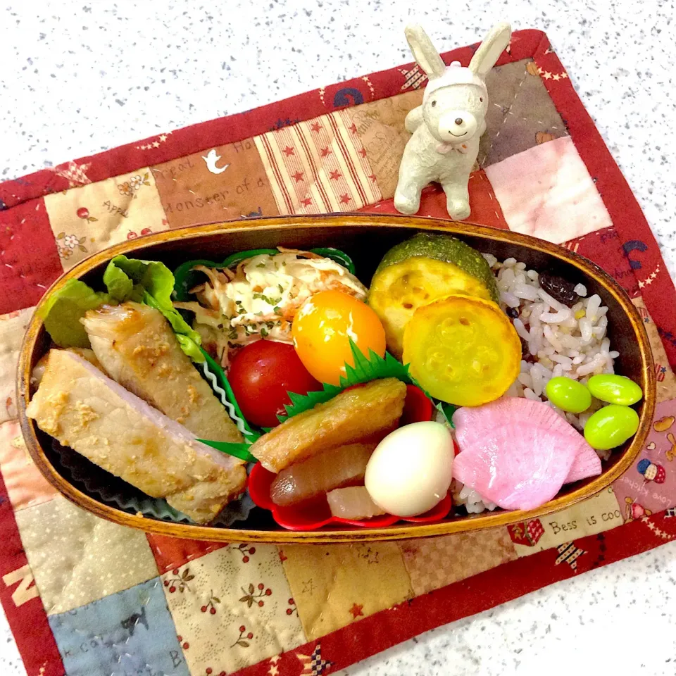 昨日のお弁当😊 #地味弁  #夫弁当  #わっぱ弁当|naonaomimichanさん