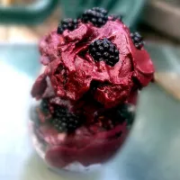 Snapdishの料理写真:Blackberry nice cream|gemさん