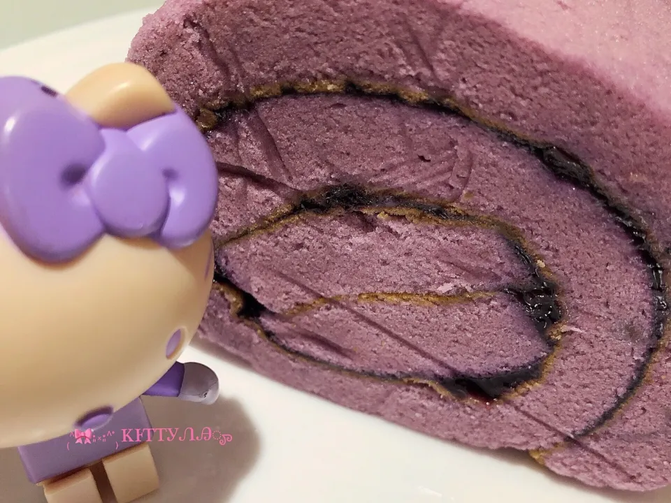 Blueberry swissroll|🎀Kittyna🌸さん