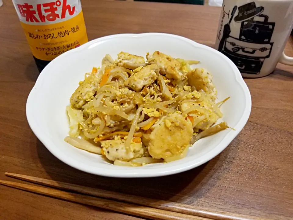 鶏団子の野菜炒め🍴|chaiさん