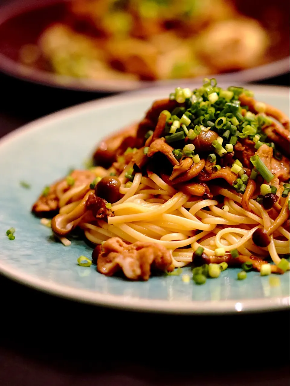 生姜焼きパスタ🍝 #パスタ|てつやさん