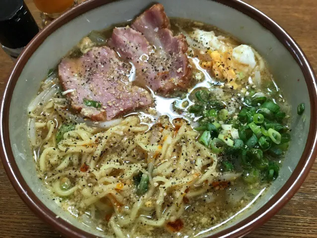 Snapdishの料理写真:#マルちゃん正麺 🍜、味噌味❗️ ( ´・◡・｀)✨|サソリさん