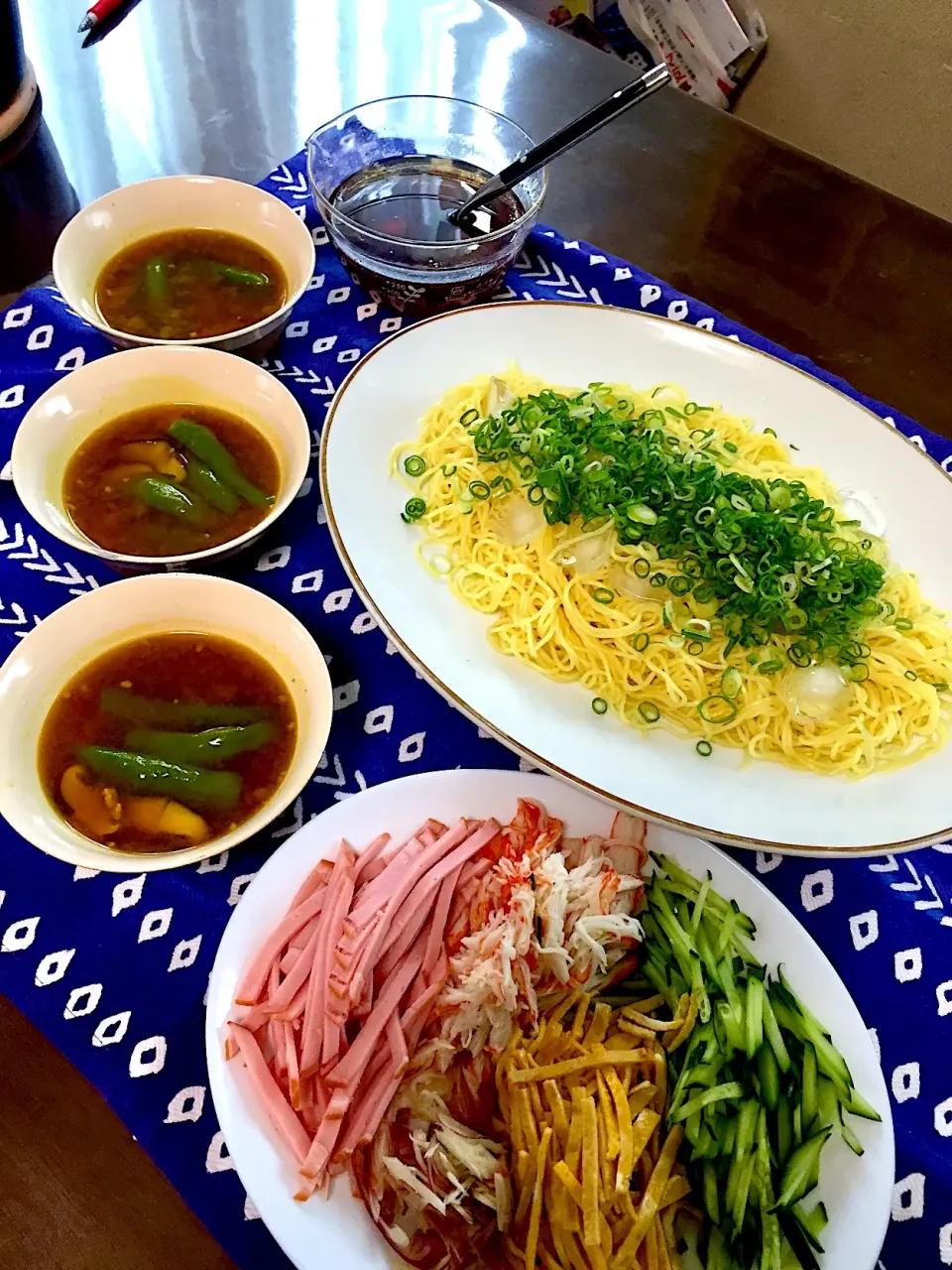 夏のカレーつけ麺と中華つけ麺|tachiさん