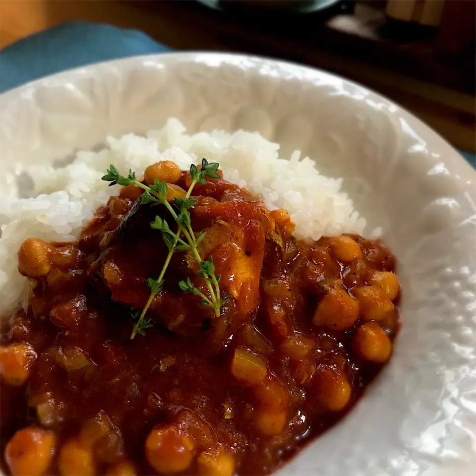 サバ缶とひよこ豆のトマトカレー by のりまきたまご☆|Sachiyo Tanakaさん