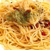 Snapdishの料理写真:ドライトマトとアンチョビのパスタ|woppyさん