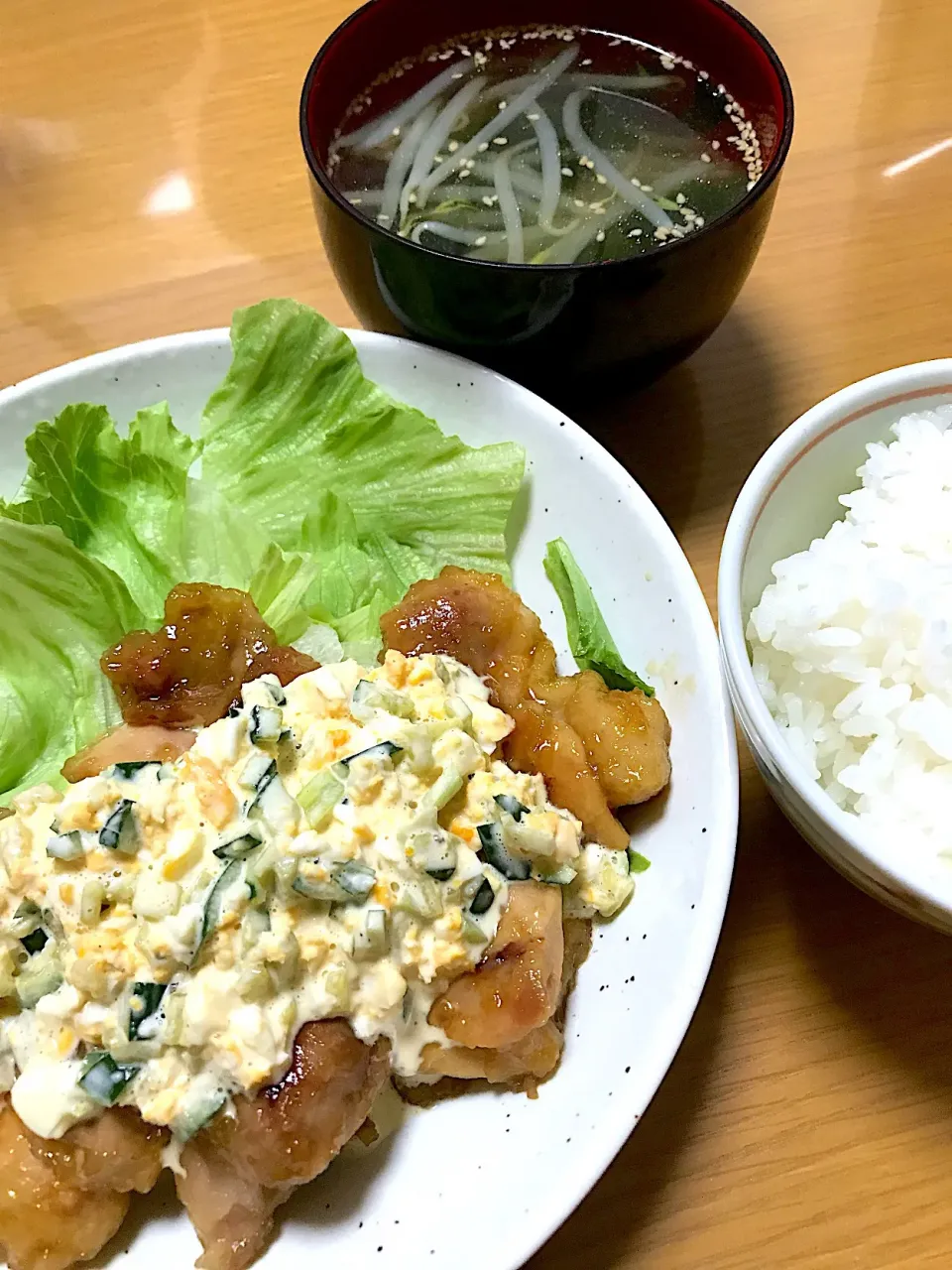 チキン南蛮&中華スープ|sinさん