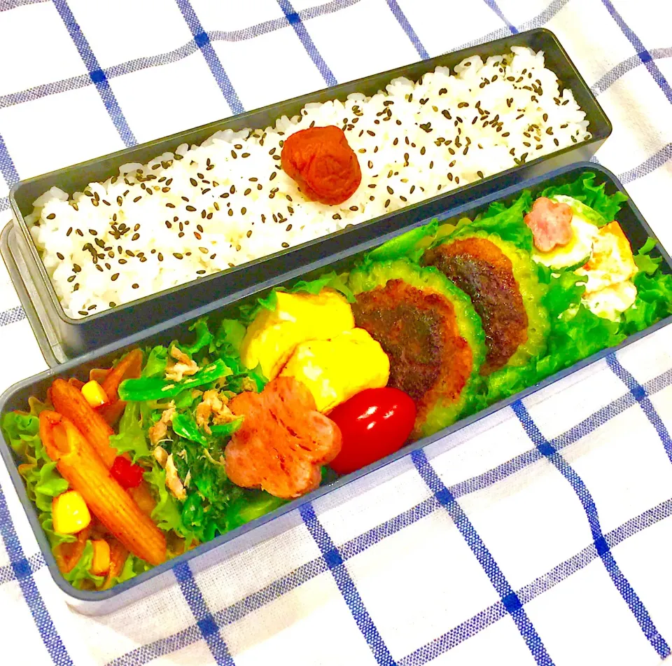 Snapdishの料理写真:休日出勤の彼弁🍱|KANAさん