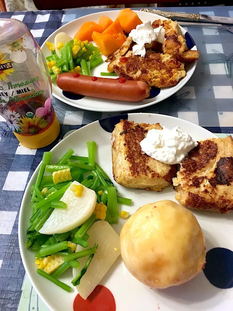 フレンチトースト風、朝ごはん|ありすさん