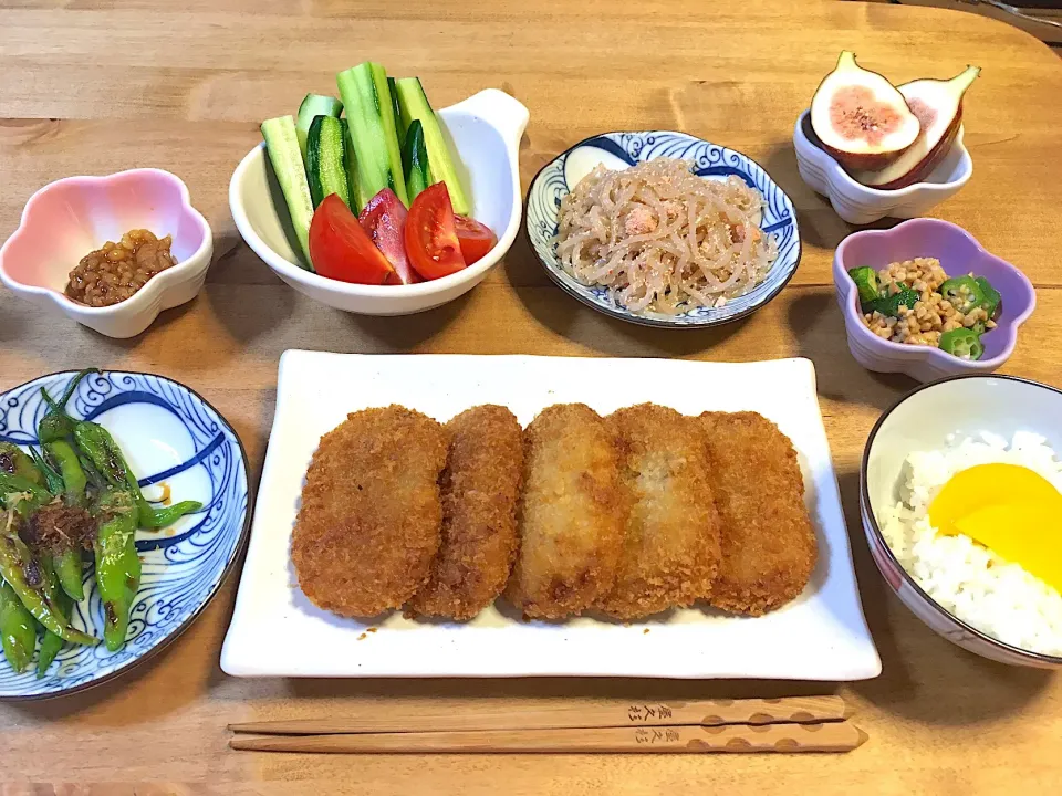 Snapdishの料理写真:コロッケ定食♪|かおちゃんさん