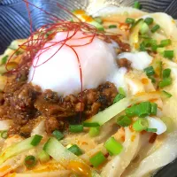 Snapdishの料理写真:冷やし坦々うどん|がっし〜さん