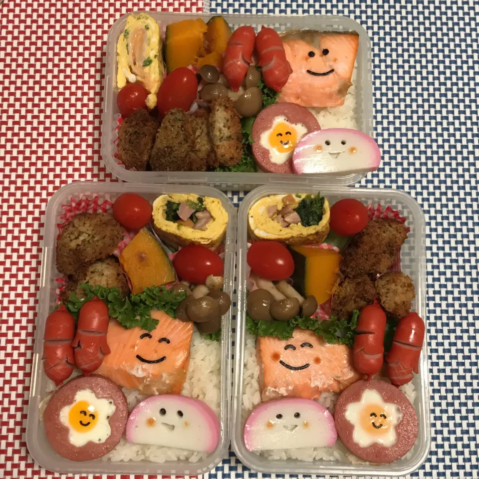 2018年8月15日 帰省ムスコ・ムスメ＆オレ弁当♪|クッキングおやぢさん