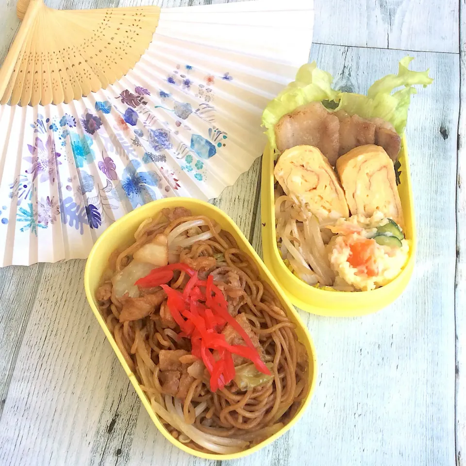 夏祭りメニュー！「焼きそば弁当」
🍙|夢ーテルさん