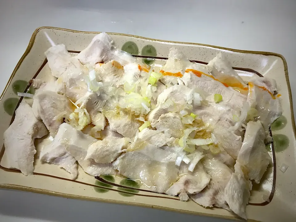 鶏胸の肉刺し  低温調理|janさん