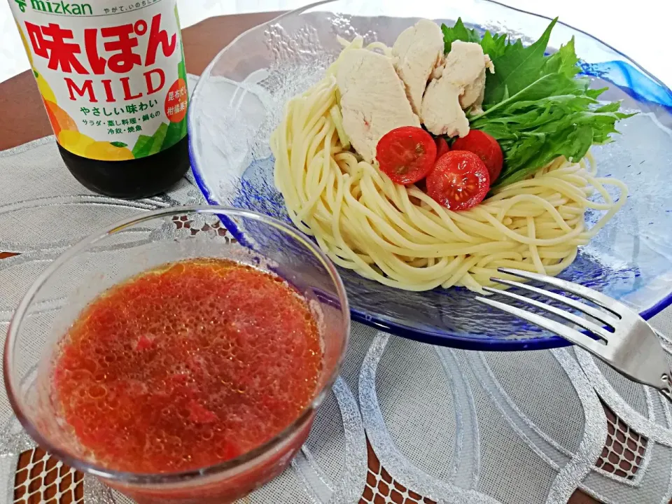 🍝トマぽん٠つけパスタ|*ママちゃん*さん