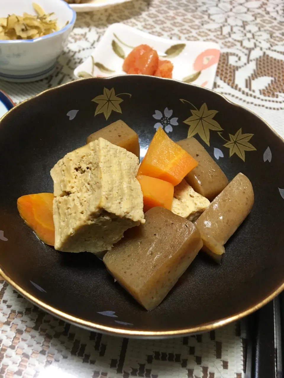 自作の高野豆腐の煮物|ヨシヨシさん