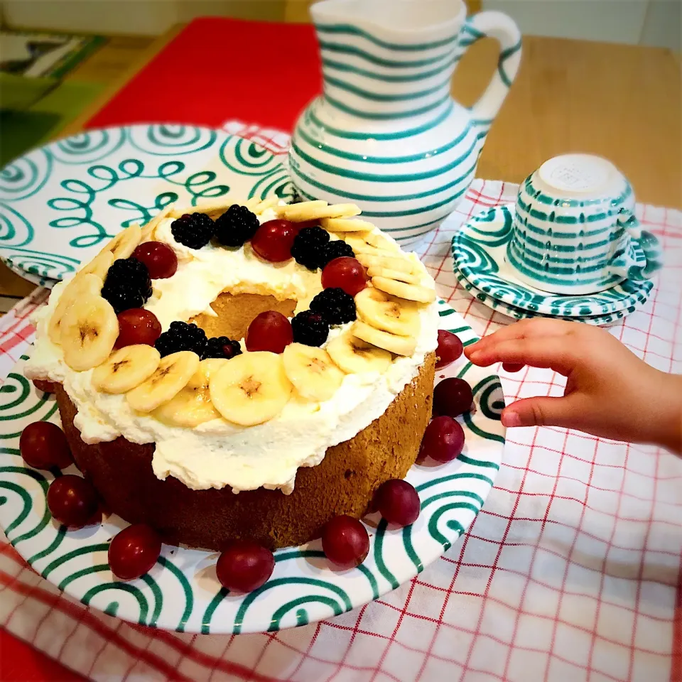 😋娘の2歳のお誕生日ケーキ🎂|moyukitaさん