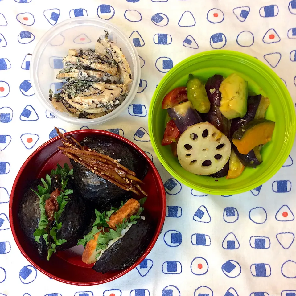 Snapdishの料理写真:#vegan弁当  #パッカンおにぎり|makiko_aさん