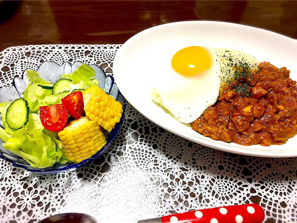 茄子🍆とトマト🍅のキーマカレー🍛|Chie Satouさん