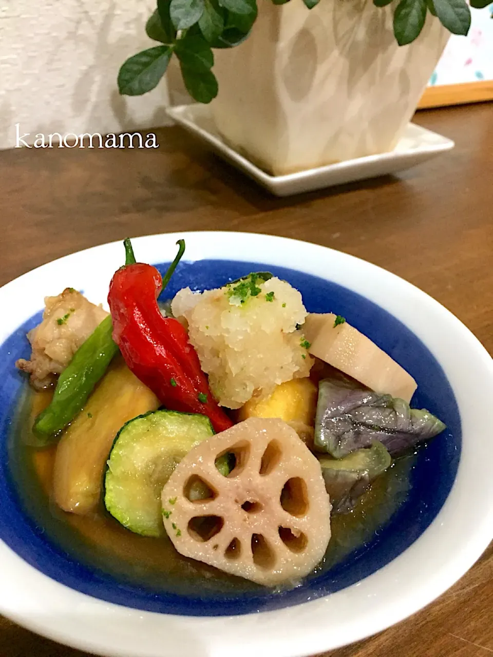 鶏と夏野菜の揚げ浸し♪|ゆきさん