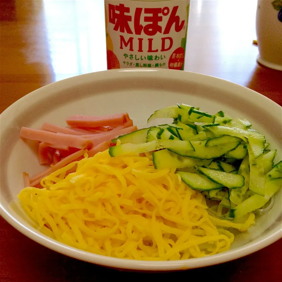 3色冷麺🌸味ぽんマイルドでね〜🤗💕#味ぽんマイルド#アレンジ|まいりさん