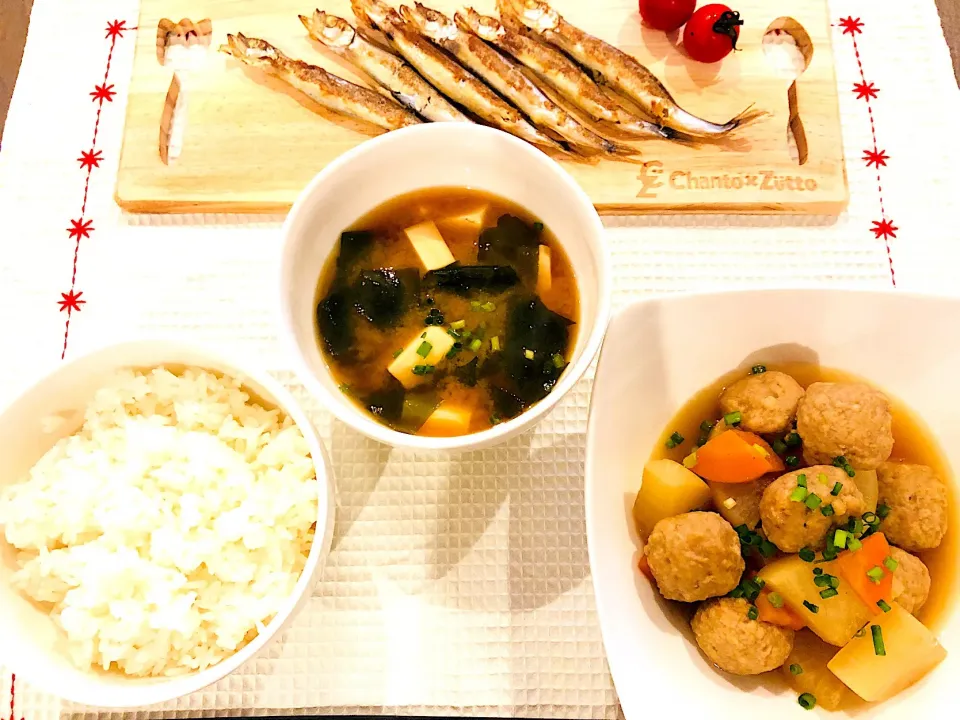 ししゃも🐟🐟
&肉団子だいこんの煮物|ごはん🤤🍴さん