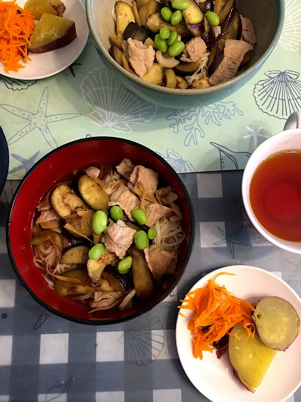 豚と茄子のにゅうめん|ありすさん