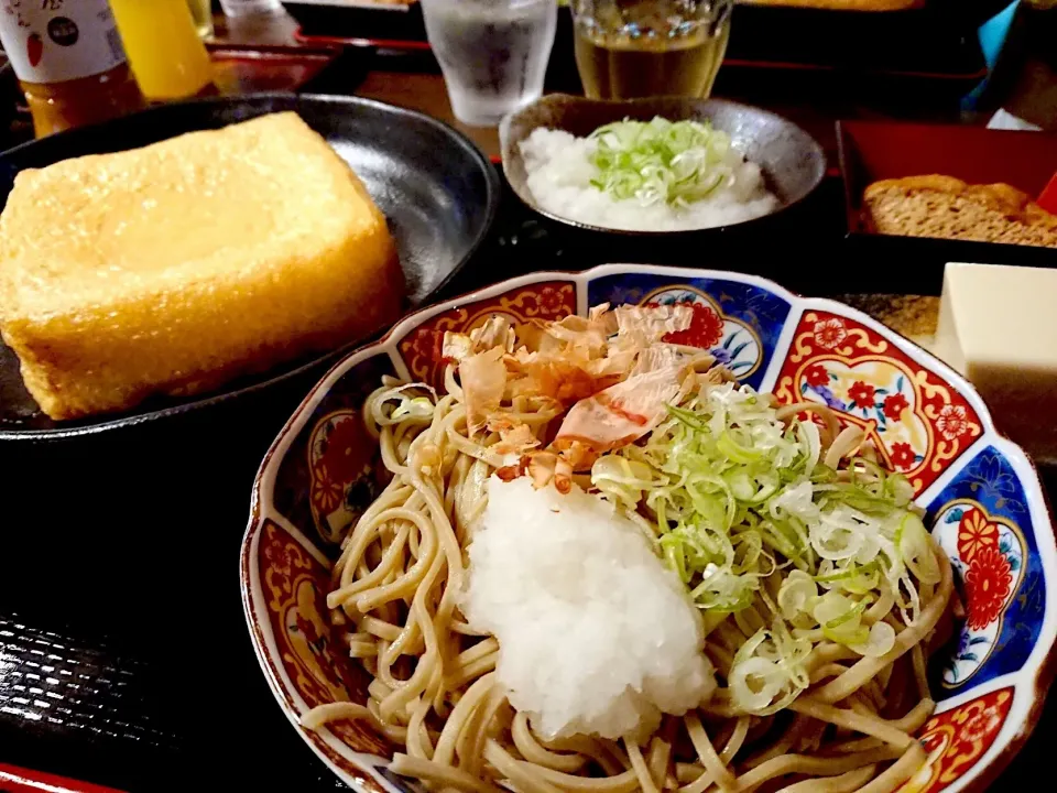 十割蕎麦と厚揚げ定食|AyanoTanakaさん