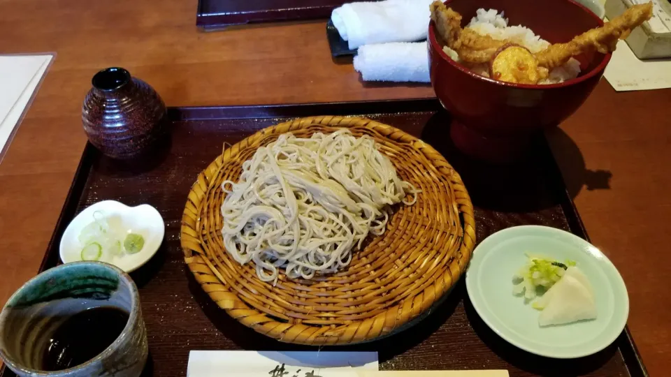 穴子天丼ざるそばセット|Morito Kamiyaさん