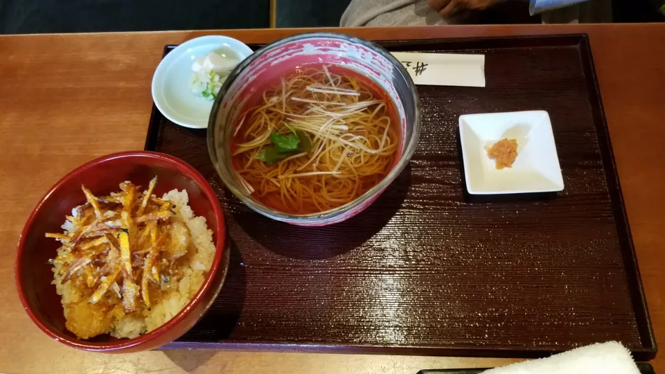 かけそばとミニかき揚げ丼|Morito Kamiyaさん