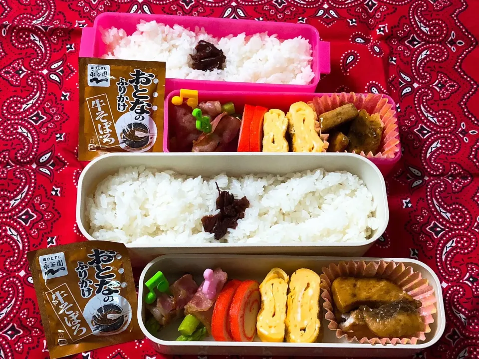 Snapdishの料理写真:2018/08/20(月) 夫弁当&娘弁当🎵|kiyominさん