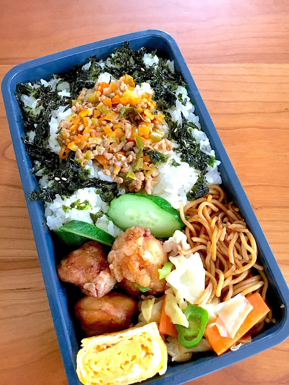 高校男子弁当！|みかんさん