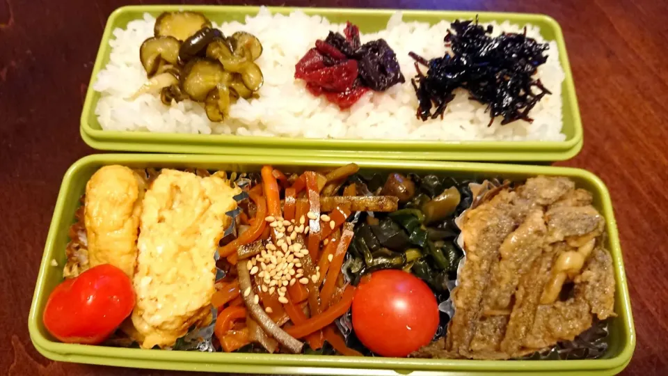 鯊の南蛮漬け弁当
 #今日のお弁当|りょーさん